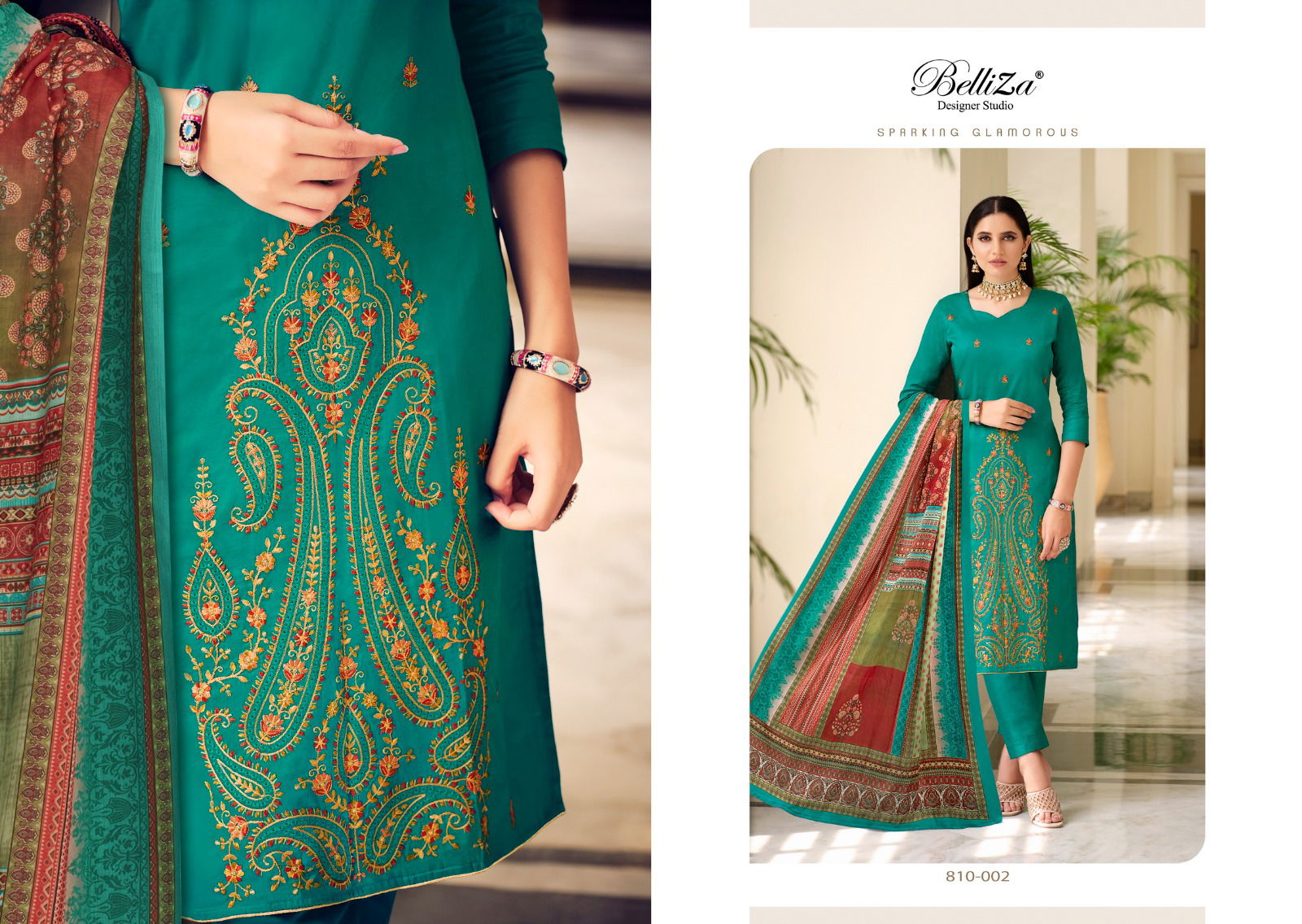 Ibadat By Belliza Jam Cotton Dress Material Catalog
